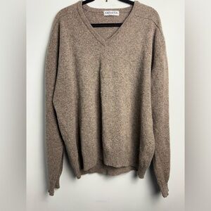 Vintage Antartex V Neck Men’s lambswool Sweater size XL